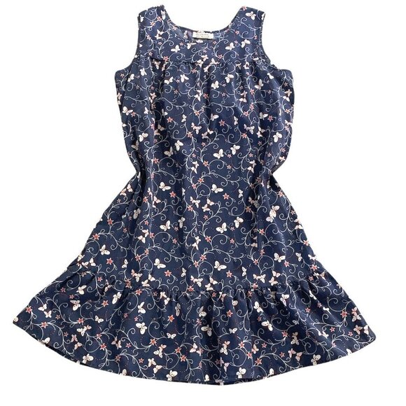 Anthony Richards Butterfly Star Sleeveless Muumuu House Dress Sz L #207J - Picture 4 of 7